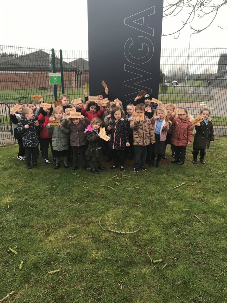 EYFS children on World Book Day