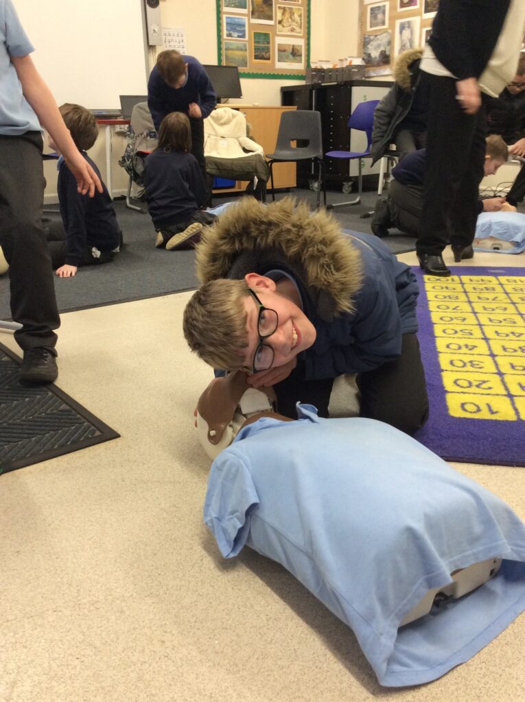 CPR session for Y6 children