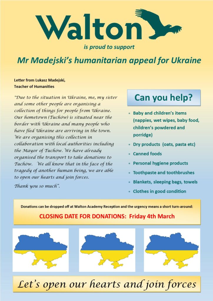Humanitarian Appeal for Ukraine