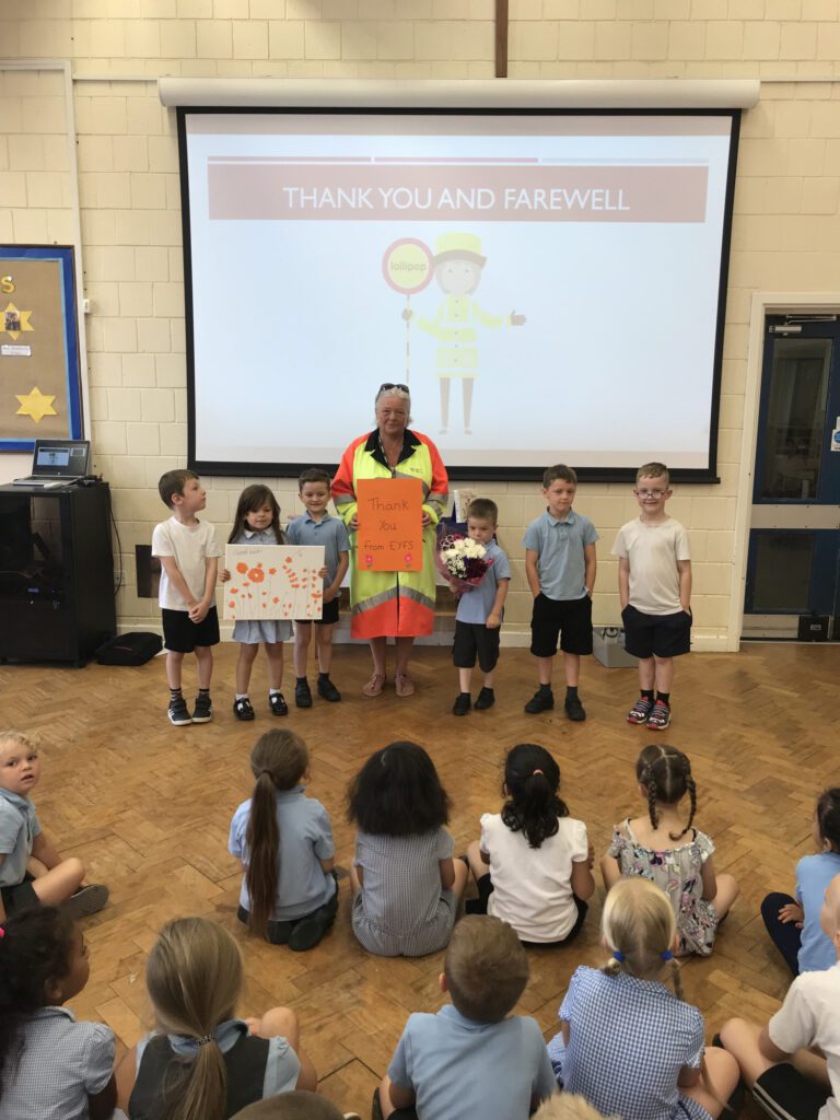 Farewell to our lollipop lady