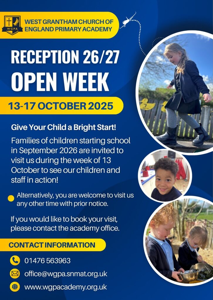 26 27 Reception Open Week Update